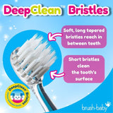 Brush-Baby KidzSonic replacement toothbrush heads 3-6 years pack of 4 - British product