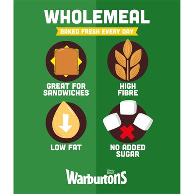 Warburtons Vollkornbrot, mittel geschnitten, 800 g