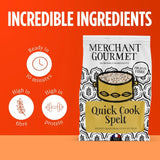 Merchant Gourmet dried French spelt grain 300g, imported from the UK