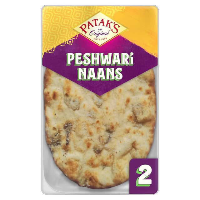 Patak's Peshwari naan bread, imported from the UK