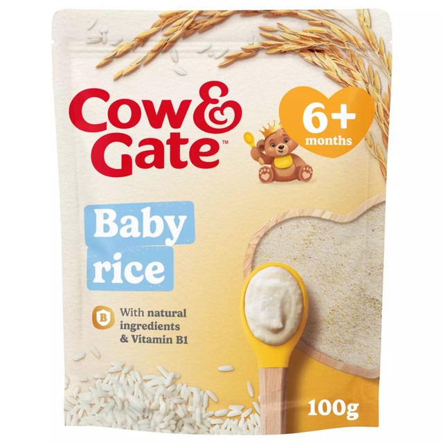 Cow & Gate baby rice cereal 4-6+ months 100g - British product