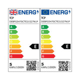 TCP clear glass filament warm white light bulb 4.2W E27 (British brand)