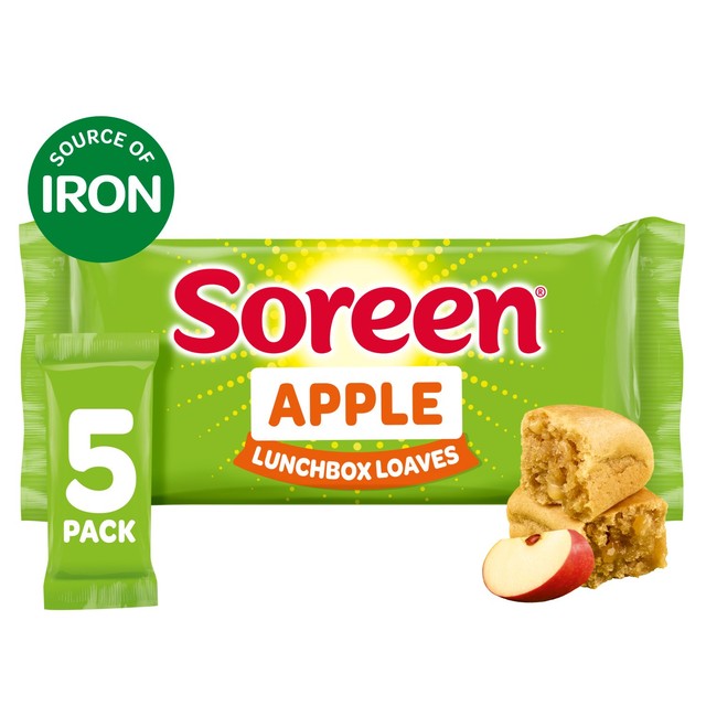 Soreen apple lunchbox loaves 5 x 30g (British brand)