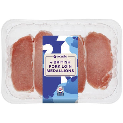 Ocado 4 British Pork Loin Medallions 400g