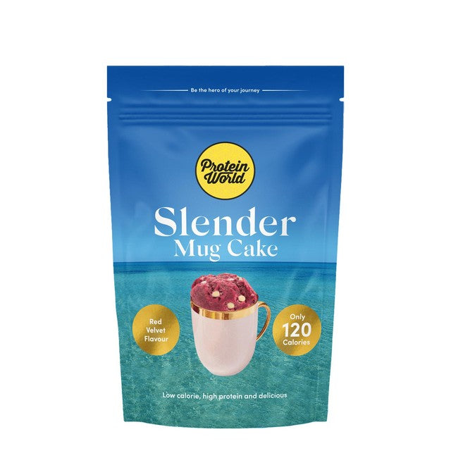 Protein World Red Velvet mug cake 500g, imported from the UK