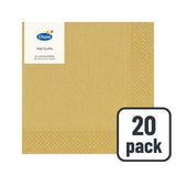 Duni gold paper napkins 20 pack, UK version