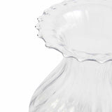 M&S fluted glass bouquet vase clear one size, imported from the UK