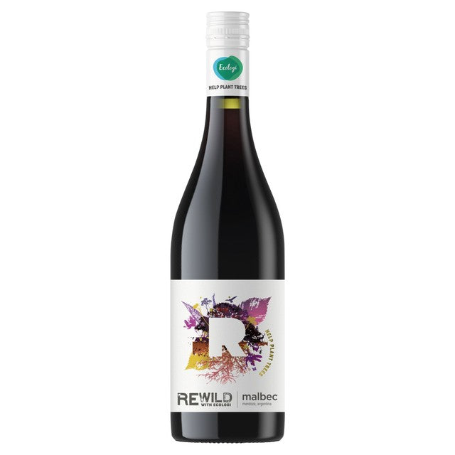 Rewild Malbec red wine 75cl, imported from the UK