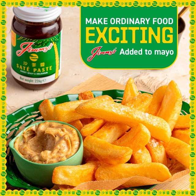 Jimmy's satay sauce 226g, UK version