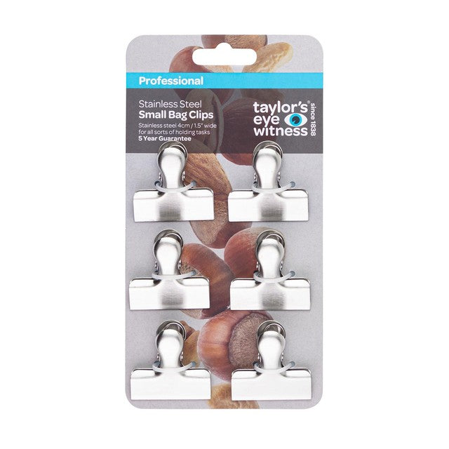 TAYLOR'S EYE-WITNESS small bag clips pack of 6 (British brand)