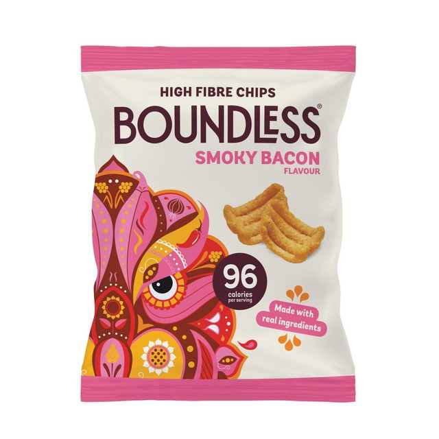 Boundless Smoky Bacon Chips 24 x 23g - British product