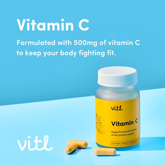 VITL Vitamin C capsules 30 capsules (British brand)