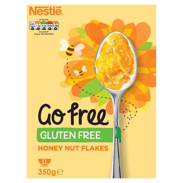Nestle GoFree Honeynut Flakes Breakfast Cereal 350g