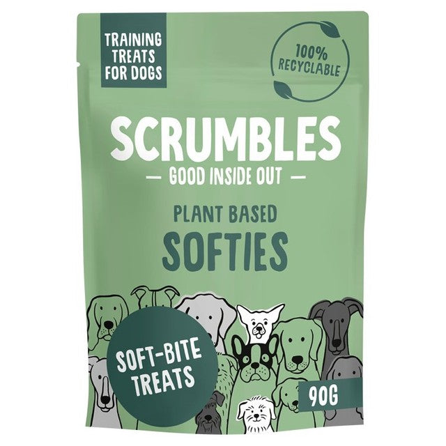 Scrumbles plant based dog training treats 90g (British brand)