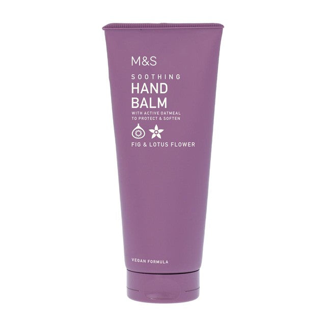 M&S Soothing Hand Balm Fig Lotus 100ml, imported from the UK