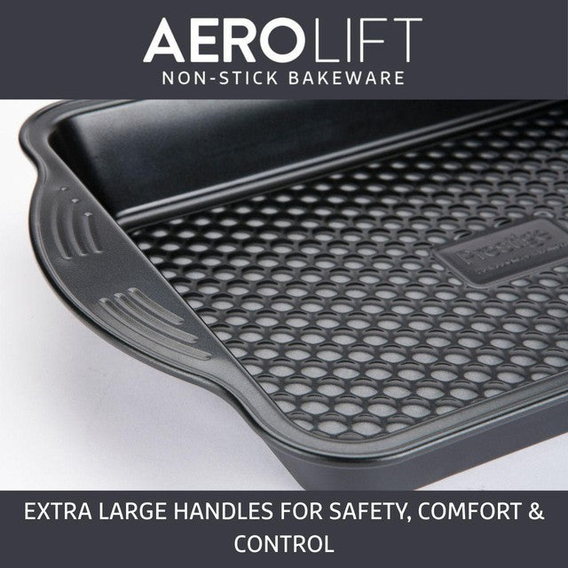 Prestige Aerolift Carbon Steel Medium Deep Baking Tray 41 x 25cm, imported from the UK