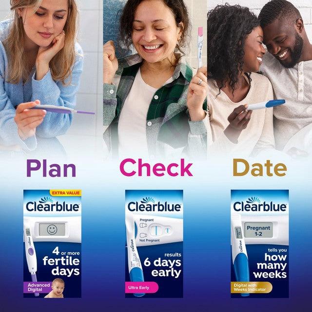 Clearblue digital pregnancy test with weeks indicator - British product