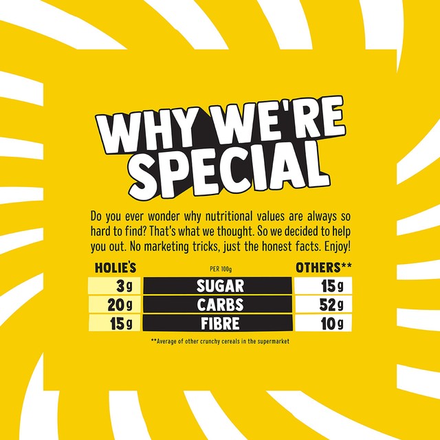 Holie's low carb granola with nuts and seeds 350g, UK version