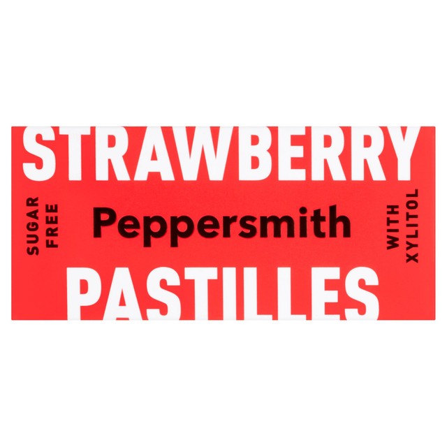 Peppersmith strawberry sugar-free pastilles 15g, imported from the UK