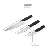 KitchenAid Classic 3-Piece Chef Knife Set, UK version
