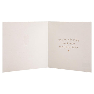 Carte de vœux M&S Spencer Bear Bienvenue nouveau bébé 15 cm x 15 cm