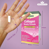 Natures Aid collagen beauty formula capsules 90 count, imported from the UK