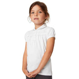 M&S Girls School Polo White 6-7 Years , imported from the UK