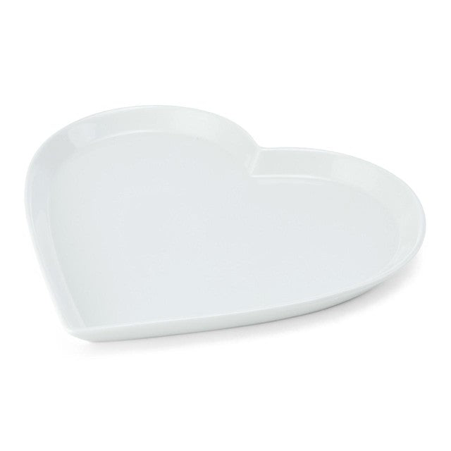 Mikasa chalk porcelain heart serving platter 30cm, imported from the UK