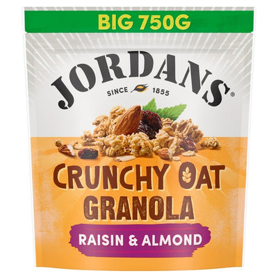 M&S Jordans Crunchy Oat Granola Raisin & Almond Breakfast Cereal 750g- Buy online at McGrocer
