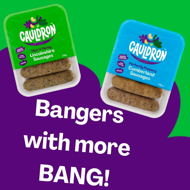 Cauldron Lincolnshire Sausages Vegetable Protein 276g - British product