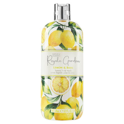 M&S Baylis & Harding Royale Garden Lemon & Basil Body Wash 500ml- Buy online at McGrocer