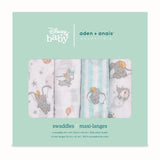 Aden & Anais muslin swaddle blankets Dumbo 4 pack - British product