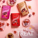 Lindt chocolate truffles Raspberry & Cream box, UK version