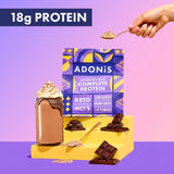 Adonis keto protein shake chocolate (British brand)