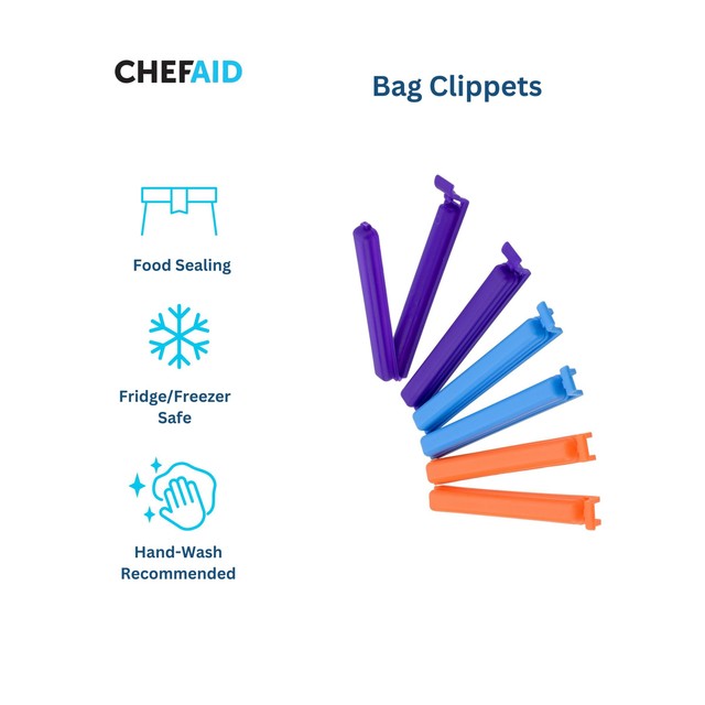 Chef Aid bag clips pack of 6 - British product