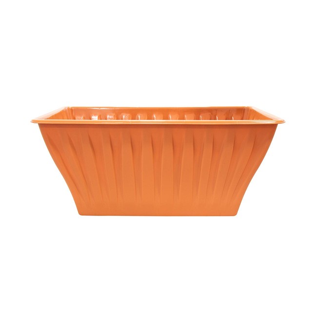 Rowan large rectangular terracotta planter 40x30x20cm, UK version