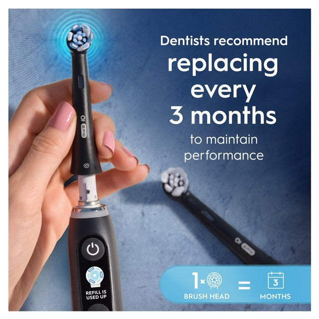 Oral-B Ultimate Clean Black toothbrush heads 4-pack, imported from the UK