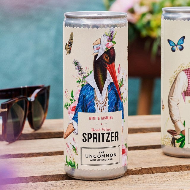The Uncommon mint and jasmine rosé spritzer 4 x 250ml (British brand)