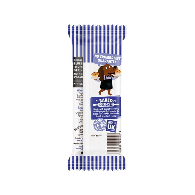 Denzel's Blueberry Muffin dog treat bars 60g - British product