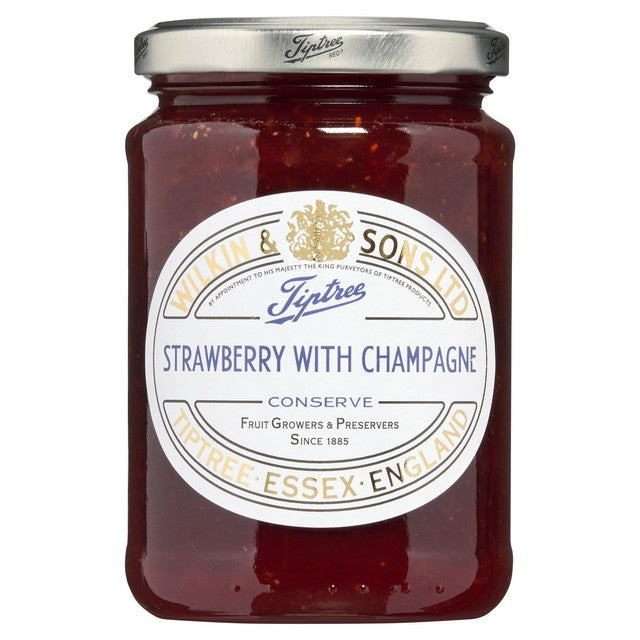 Tiptree Strawberry Conserve with Champagne 340g (British brand)