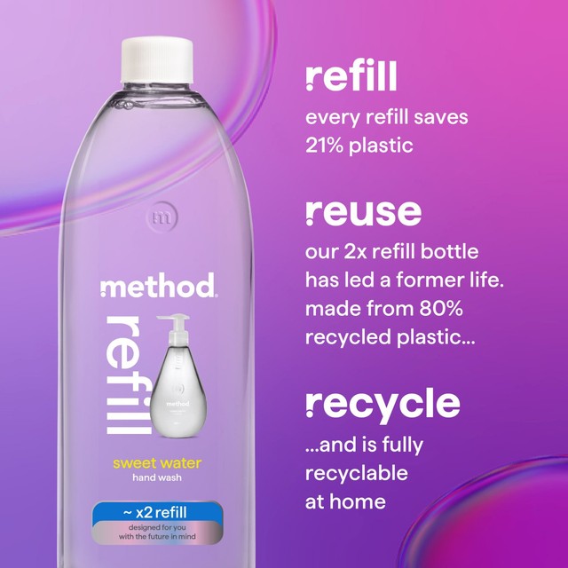 Method Sweet Water hand soap refill - British product