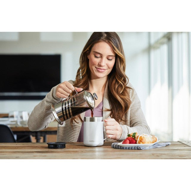 Contigo Streeterville Salt White insulated travel mug - British product