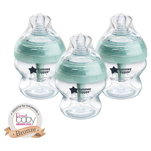 Tommee Tippee Anti-Colic Baby Bottles Slow Flow 3 x 150ml (British brand)