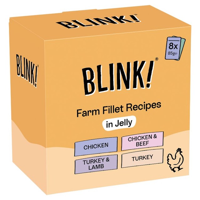 Blink Farm Fillet Selection in Jelly wet cat food multipack 680g - British product