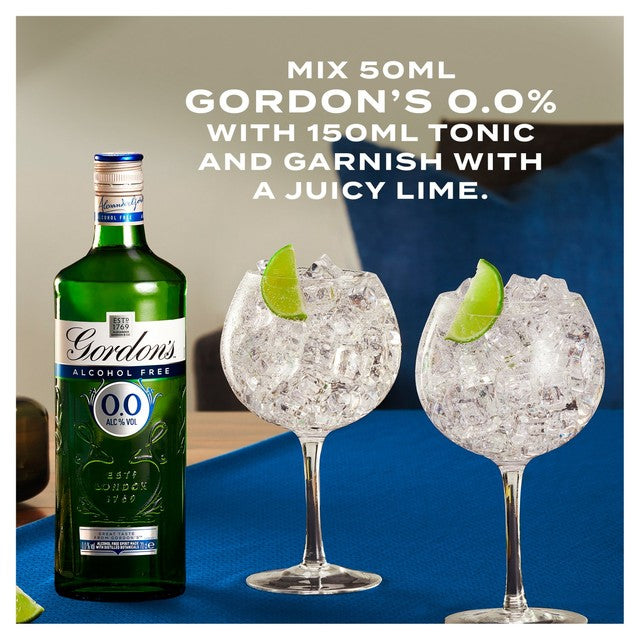 Alcool sans alcool Gordon's 0.0% 70cl, version britannique