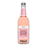 M&S Strawberry Mint and Cucumber Soda 500ml, imported from the UK