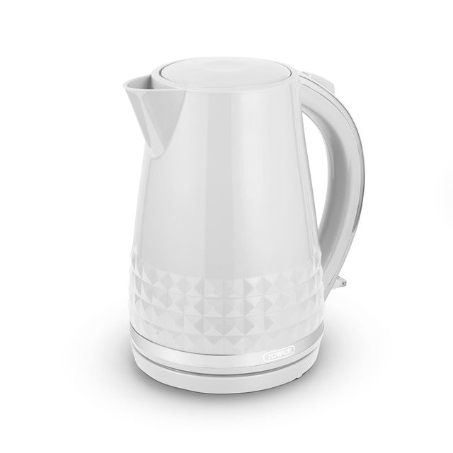 Tower kettle white 1.5L (British brand)