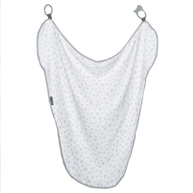 Cheeky Chompers muslin Silver Stars one size - British product