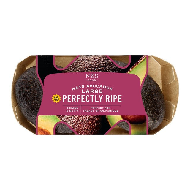 M&S Large Hass Avocados 2 per pack - British product