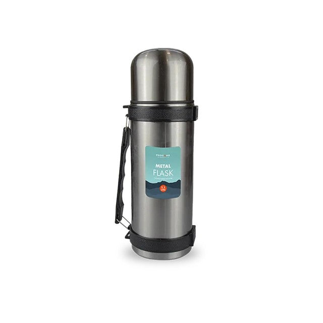 Gem Imports metal flask with handle 1.1L, imported from the UK